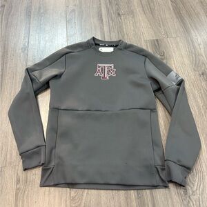 Adidas Dark Gray Texas A&M Crewneck Sweater